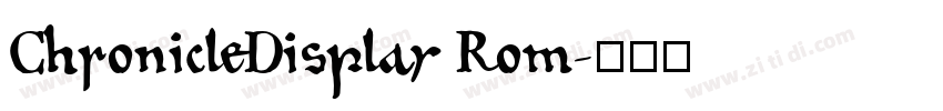 ChronicleDisplay Rom字体转换 ChronicleDisplay Rom字体转换